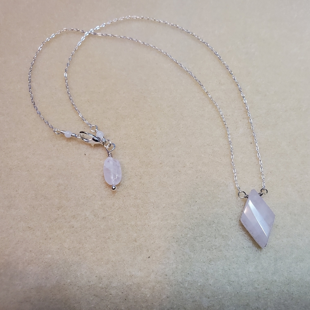 Rose quartz necklace